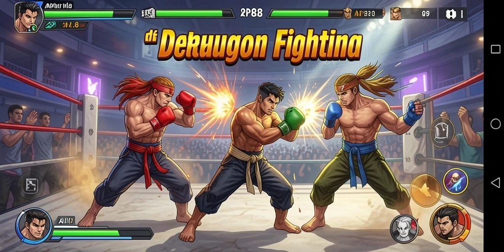 Tampilan gameplay seru dari API88 saat bertarung melawan lawan.