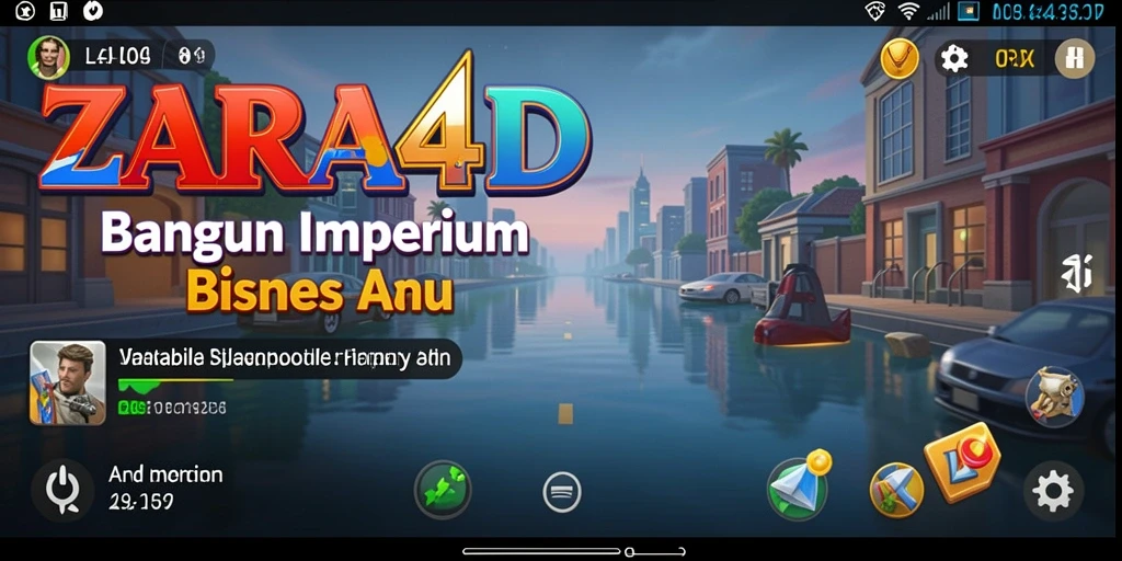 Screenshot ZARA4D yang menunjukkan antarmuka gameplay Tycoon yang menarik.